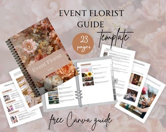 Event Florist Guide, Florist Consultation Template, Florist Marketing Template, Client Welcome Pack, Wedding Florist Guide, Florist Planner