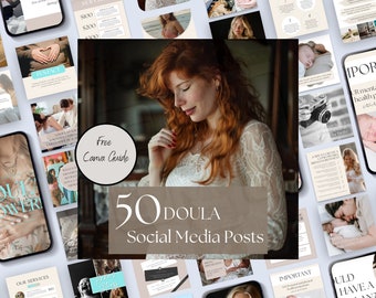 Doula Social Media Templates For Birth Worker, Instagram Template Postpartum Doula, Doula Social Media Post, Doula Social Media Content