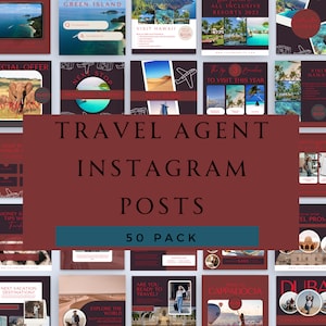 Travel Agent Ig Posts, Travel Agent Instagram Posts, Travel Agent Instagram Template Posts, Travel Agent Social Media Posts For Travel Agent