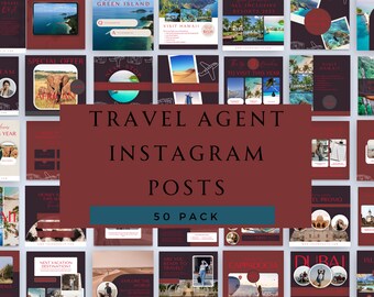 Travel Agent Ig Posts, Travel Agent Instagram Posts, Travel Agent Instagram Template Posts, Travel Agent Social Media Posts For Travel Agent