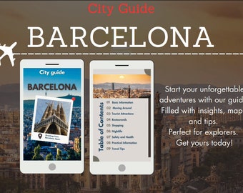 Barcelona Reiseführer Digitaler Stadtführer PDF Touristenattraktionen Barcelona Sightseeing Downland 2024 Digitaler Reiseführer Stadtführer Reisegeschenk