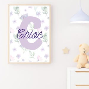 Personalisiertes Vornamen-Poster