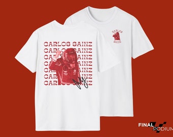 T-shirt de fan de Carlos Sainz, T-shirt Premium F1, Idée de cadeau de fan de Carlos Sainz, Idée de cadeau de fan de Ferrari F1, T-shirt de Carlos Sainz, F1