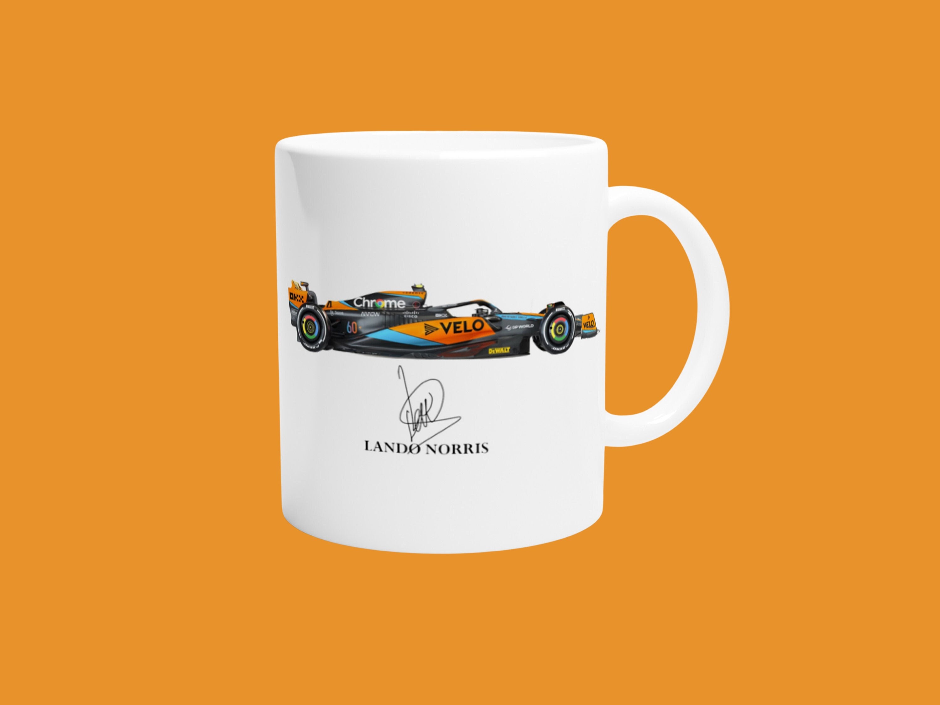 Race Car Driver Lando Norris Formula Racer Photo Tasse à magique,  Changement de couleur Tasse amusante Mug