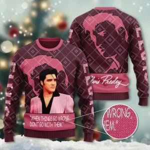 Discover Elvis Christmas 2023 Vintage Hässliche Weihnachten 3D Pullover