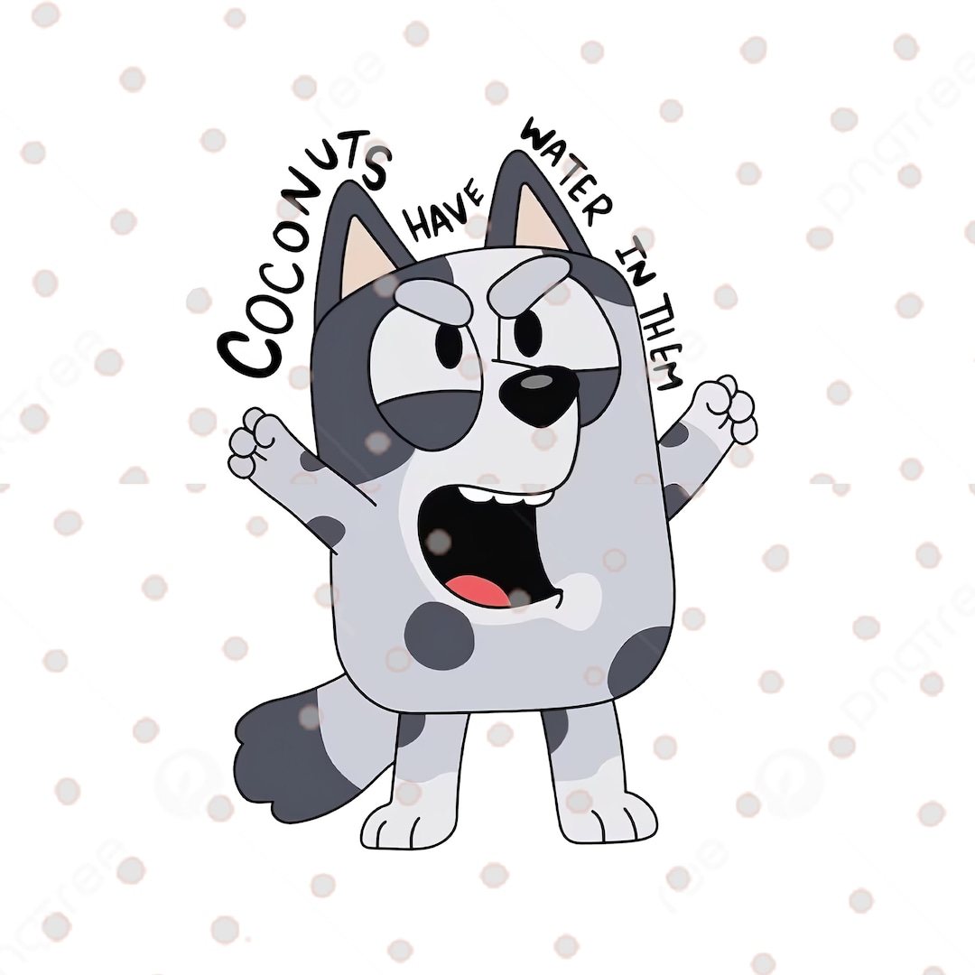 Bluey Muffin Coconuts Bluey Png Bluey Muffin PNG Muffin Etsy Denmark