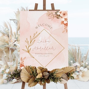 Muslim Wedding Sign Islamic Wedding Sign Islamic Nikkah Signs Nikkah Welcome Sign Islamic Welcome Sign Walima Welcome Sign Indian Wedding Si