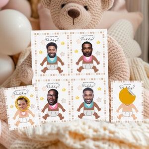 Who Has The Daddy Funny Baby Shower Games Printable Guess The Dad To Be Baby Shower Scratch Off Games Baby Sprinkle Find The Dad Scratch Off