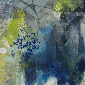 Original abstract mixed media painting