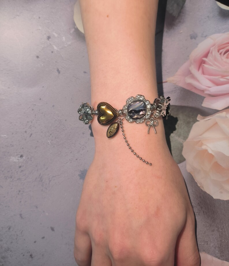 Punkklocka Chokerhalsband, Konstinspirerat Funky Klockhalsband Cyberpunk Y2K Grungehalsband, Nyckfullt Halsband, Trendigt Clutter Coolt Halsband Bracelet