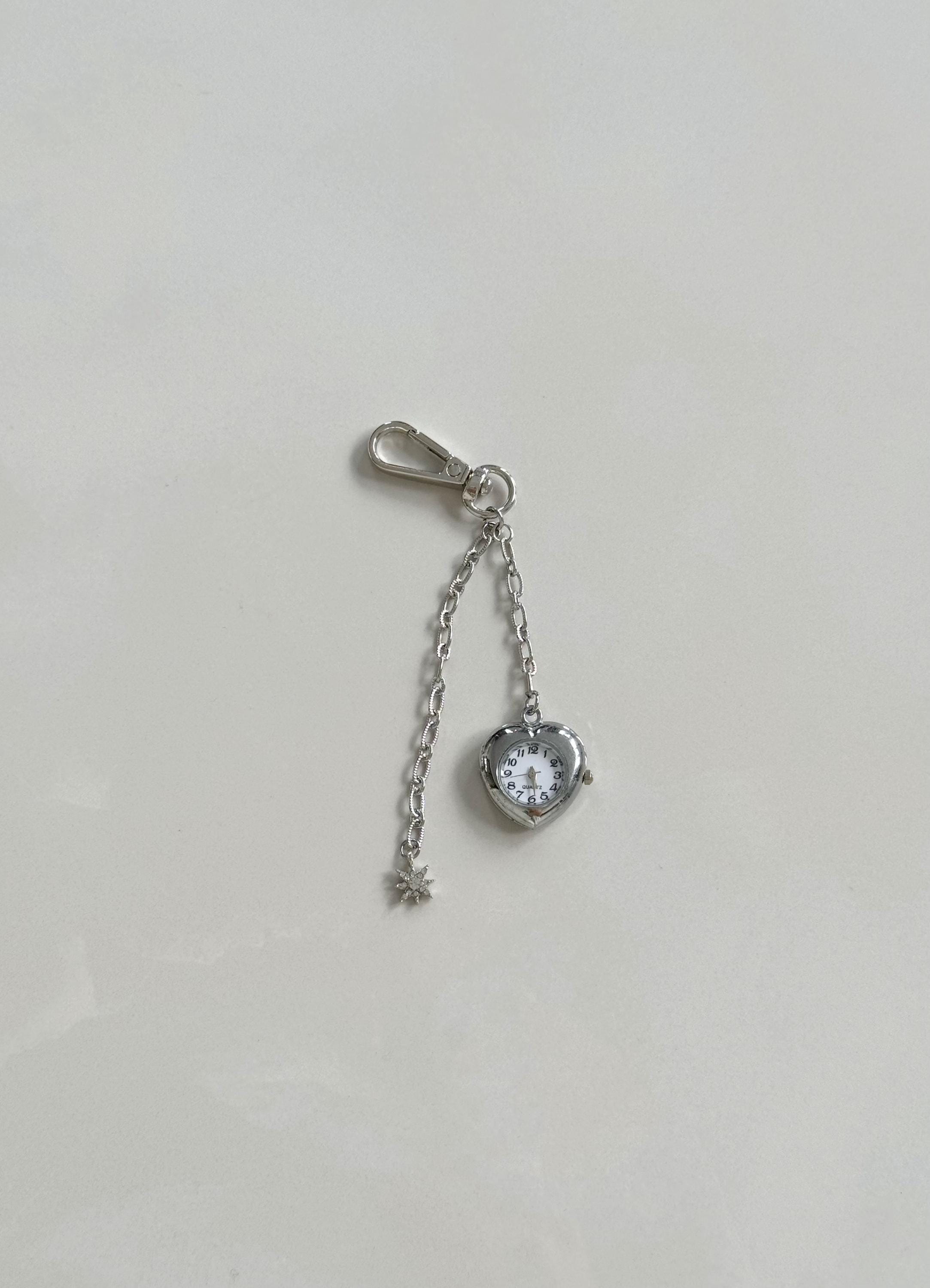 2 catene a forma di cuore, Y2K, per donne in metallo dorato e argento a