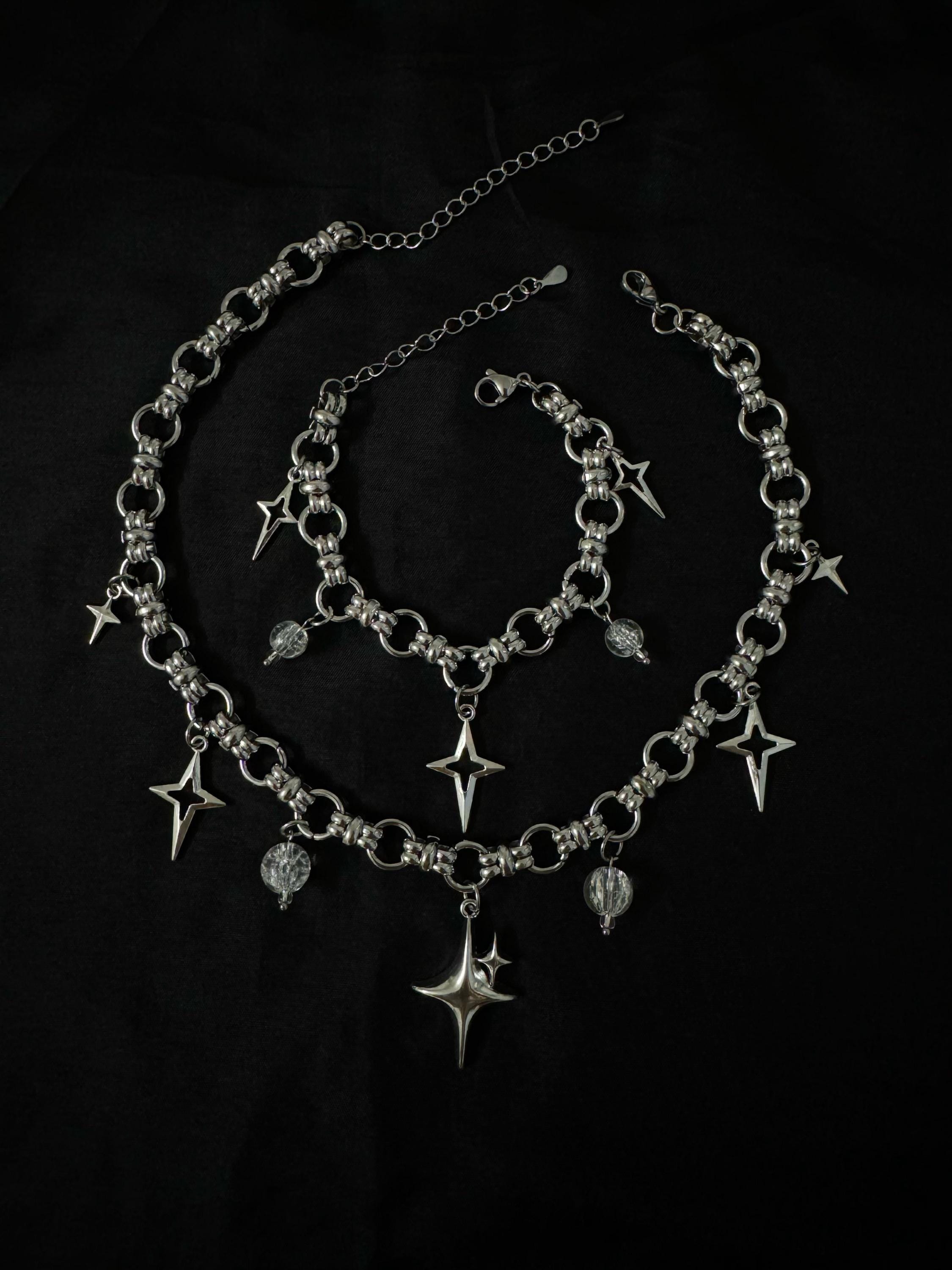 Y2K Star Bracelet,star Pendant,starburn Bracelet,street Style Bracelet,silver Stainless Choker, Punk Necklace,y2k Bracelet for Men and Women - Etsy Y2K Star Bracelet,star Pendant,starburn Bracelet,street Style Bracelet,silver Stainless Choker, Punk Necklace,y2k Bracelet for Men and Women - Etsy
