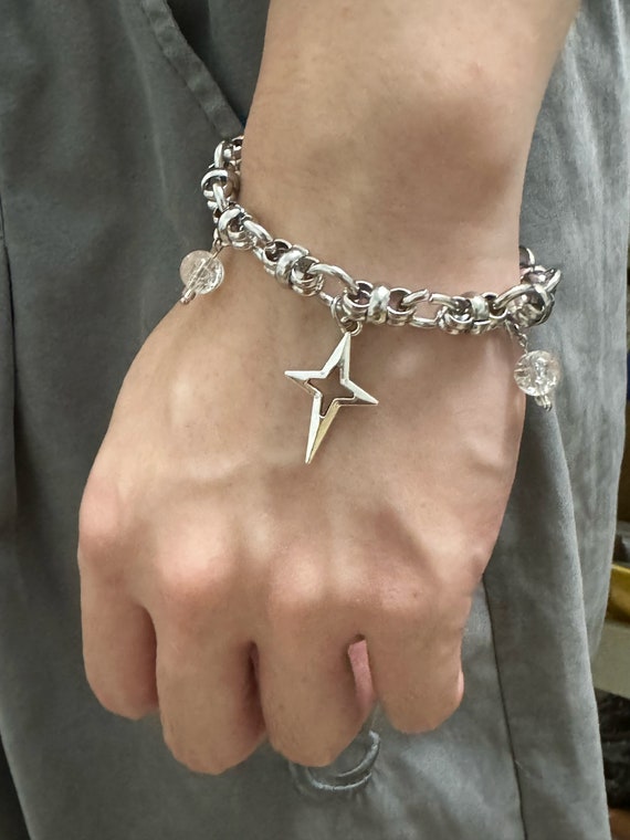 Y2K Star Bracelet,star Pendant,starburn Bracelet,street Style Bracelet,silver Stainless Choker, Punk Necklace,y2k Bracelet for Men and Women - Etsy Y2K Star Bracelet,star Pendant,starburn Bracelet,street Style Bracelet,silver Stainless Choker, Punk Necklace,y2k Bracelet for Men and Women - Etsy