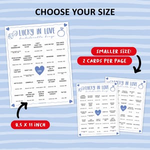 This Las Vegas Bachelorette Party Music Bingo is the perfect party game to play at a girls hen night with all of your friends. Lucky in Love is a great theme. The party songs are great for a fun night with team bride. Digital download so you can print the files directly after purchase.