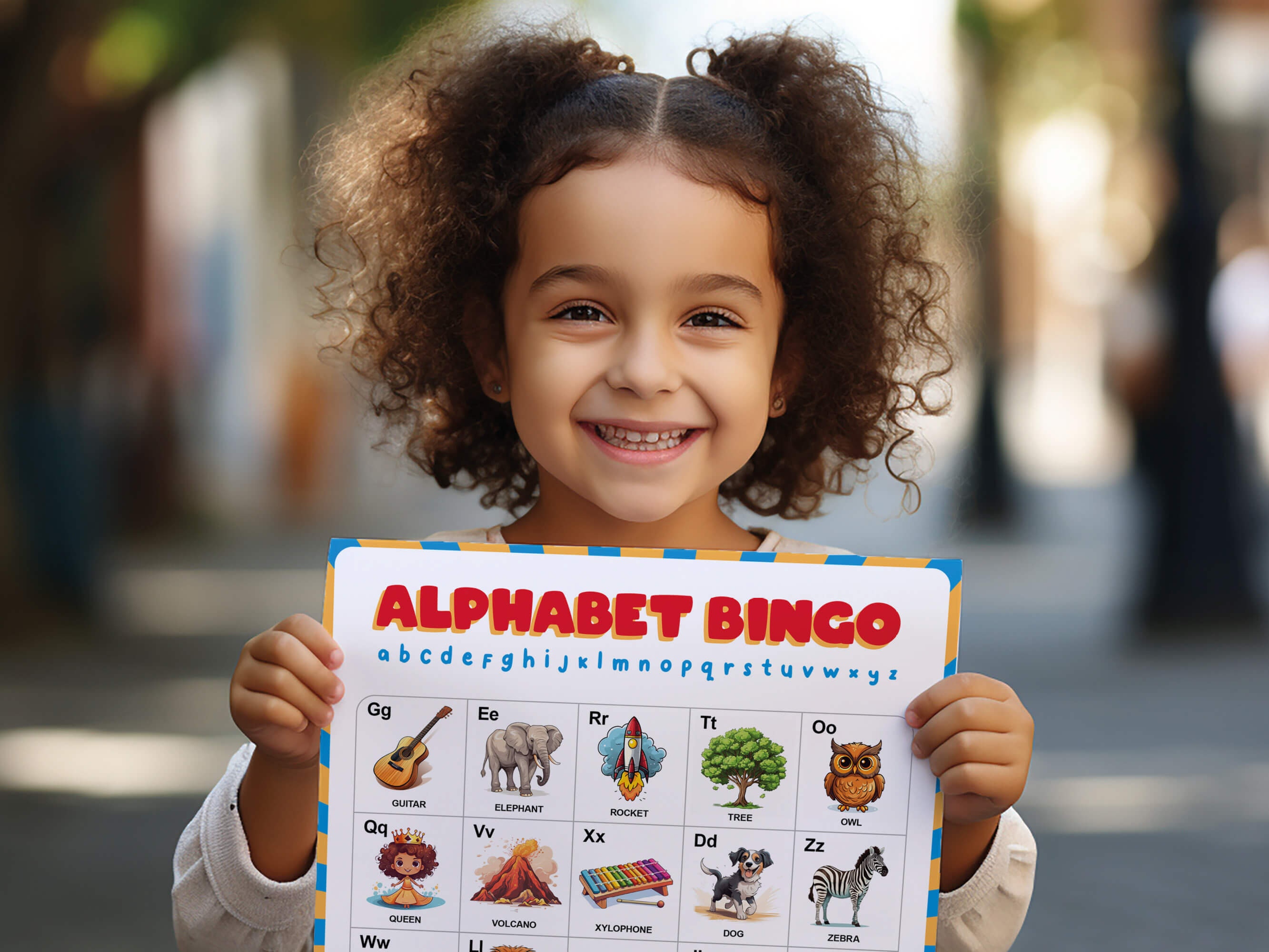 Alphabet Bingo, 50 Letter Bingo Cards, Kids Learning Activities