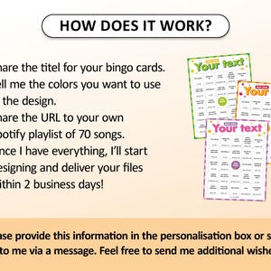 Custom Music Bingo Game with 50 unique cards, printable party game for birthdays, bachelorette parties, hen parties, graduations, tea parties, bridal showers, girls night, family gatherings, office events, and celebrations of all kinds. Fun music activity with your own songs, interactive icebreaker, instant digital download, perfect for large groups, adults, teens, and special occasions.