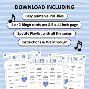 This Las Vegas Bachelorette Party Music Bingo is the perfect party game to play at a girls hen night with all of your friends. Lucky in Love is a great theme. The party songs are great for a fun night with team bride. Digital download so you can print the files directly after purchase.