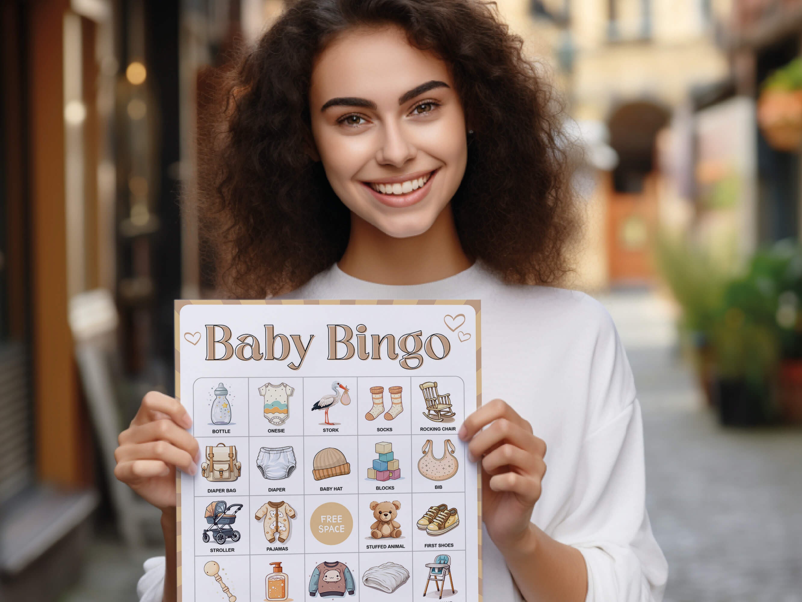 50 Baby Bingo Cards, Baby Shower Game, Baby Sprinkle Activity