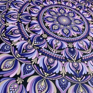 Hand-Painted Mandala &quot;Inspiration&quot; on Wood – Spiritual Wall Art – Boho Zen Decor – Meditative Painting – Gift Idea – Yoga Room Decoration