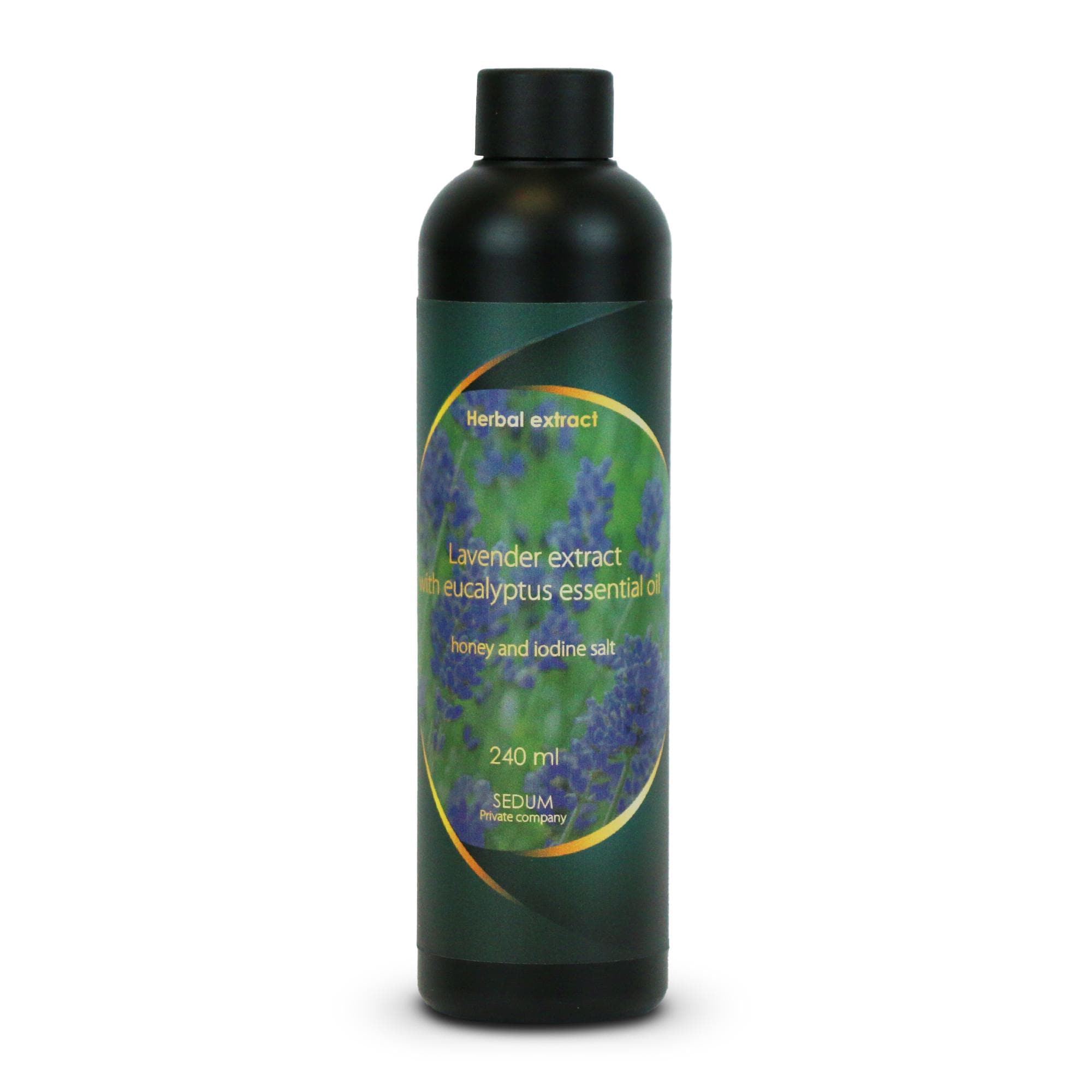 Sedum Natural Herbal Extract for Sauna with Lavender Extract with Eucalyptus Essential Oil, Honey, Propolis and Iodine Salt - 240ml