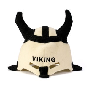 SAUNA GURU Viking Sauna Hat, 100% Organic Wool Felt Sauna Cap, Banya Hat Hair Protector, Sauna Room Accessory, Sauna Gifts for Men and Women