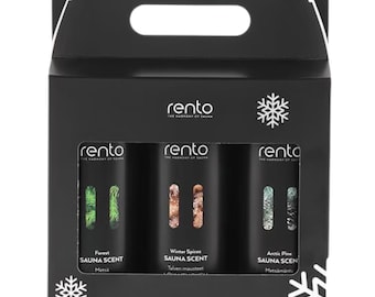 Rento Sauna scent limited edition gift box 3 x 400 ml