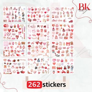 Valentines Day Sticker,Digital Valentines Day Planner,Digital Stickers , Valentines Day Gift,Gift For Valentine, Love Day,Watercolor,