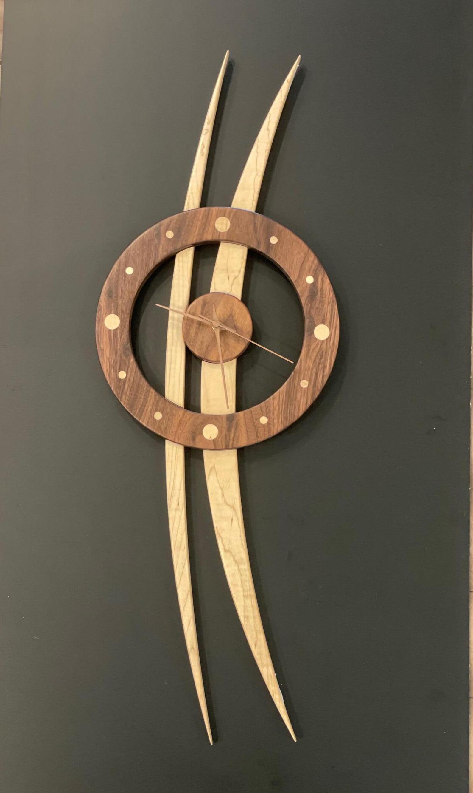 Contemporary Wall Clock Etsy