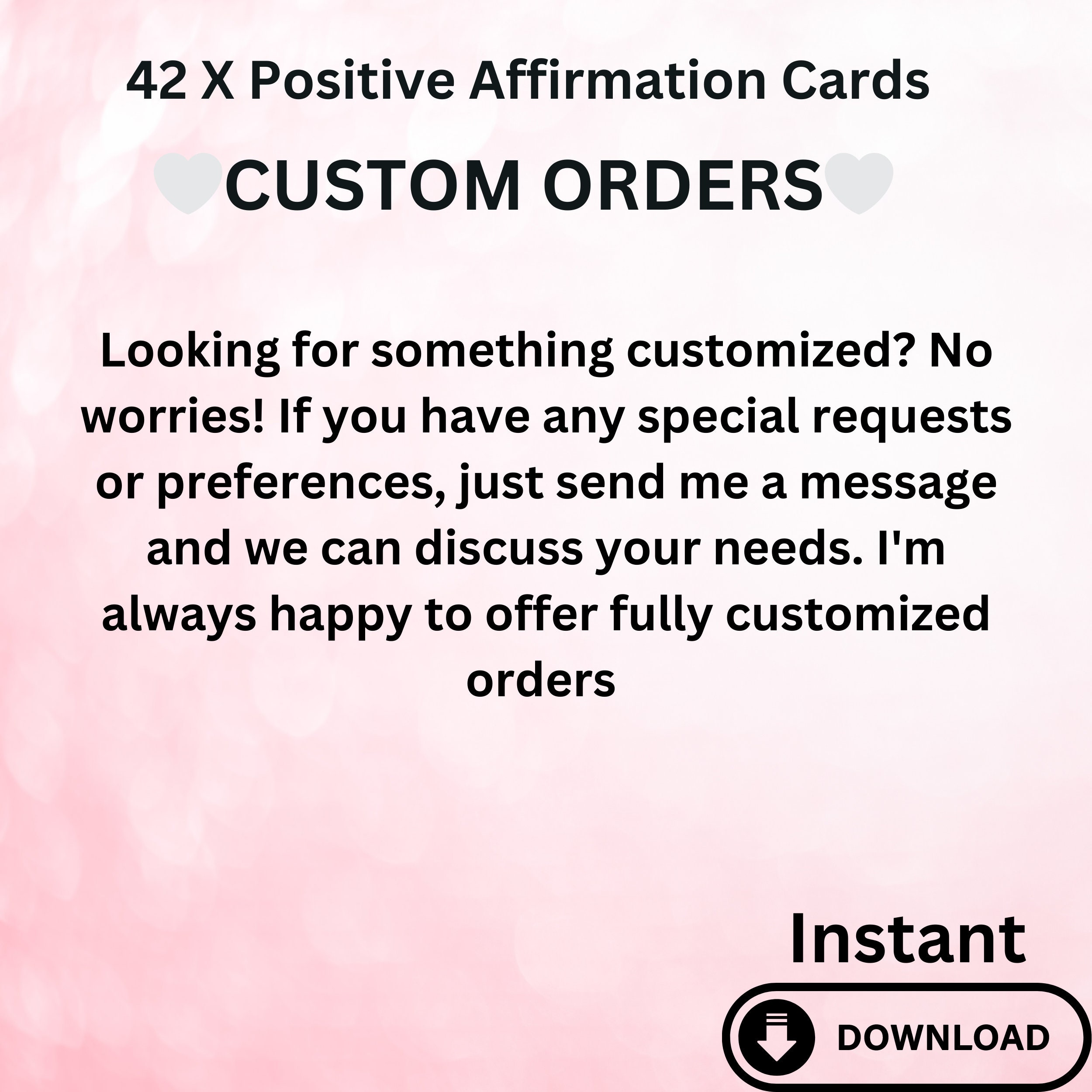Positive Affirmation Card Printables Feeling Print Adult Daily Affirm ...