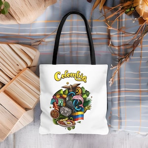 Sac hispanique Cabas colombien Fierté colombienne Cadeau colombien Cali Bogota Medellin Carthagène Barranquilla Mois du patrimoine hispanique fierté latine