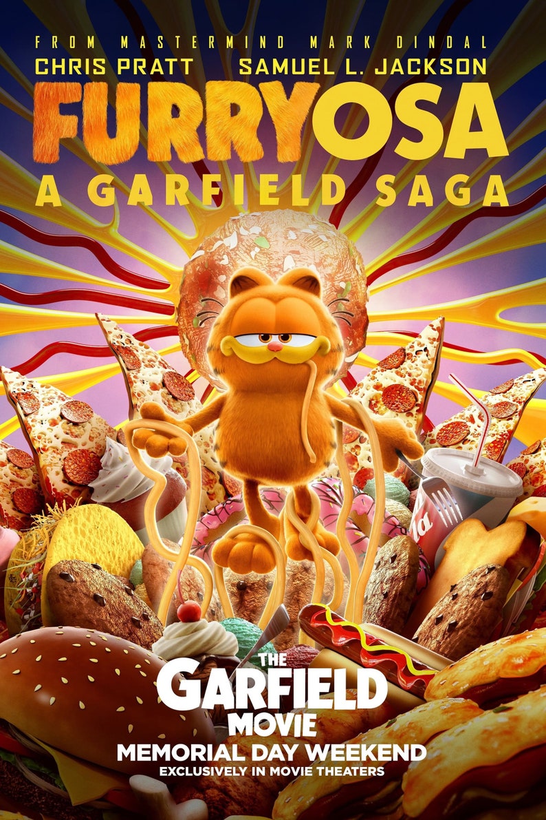 The Garfield Movie 2024 V1 Movie Poster Highquality Glossy Paper A1 A2