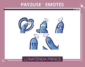 5 Lunatenda Prince Emotes from Final Fantasy XIV 14 FFXIV | Optimized for Twitch and Discord