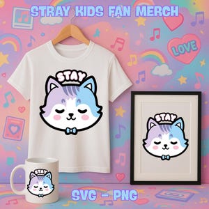 Streunende Kinder bleiben SVG & PNG | K-Pop Fan Design – Cricut/Silhouette T-Shirt, Aufkleber, Wandkunst | Digitaler Download