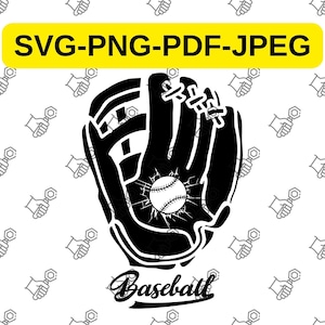 Baseball Glove & Softball Clipart - Baseball Svg - Baseball Cutfile - Sports svg - Baseball Shirt Svg - Baseball Instant Download