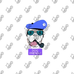 Friendly BullDog Svg - Cartoon Cute Dog PNG - Clip Art Vector Cricut Cut Cutting - Bull Dog Clipart for T-Shirt, Mugs, Home Docor Jpeg-PDF