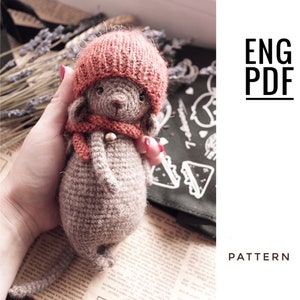Mouse crochet pattern. Amigurumi mouse pattern. PDF. English. Digital product