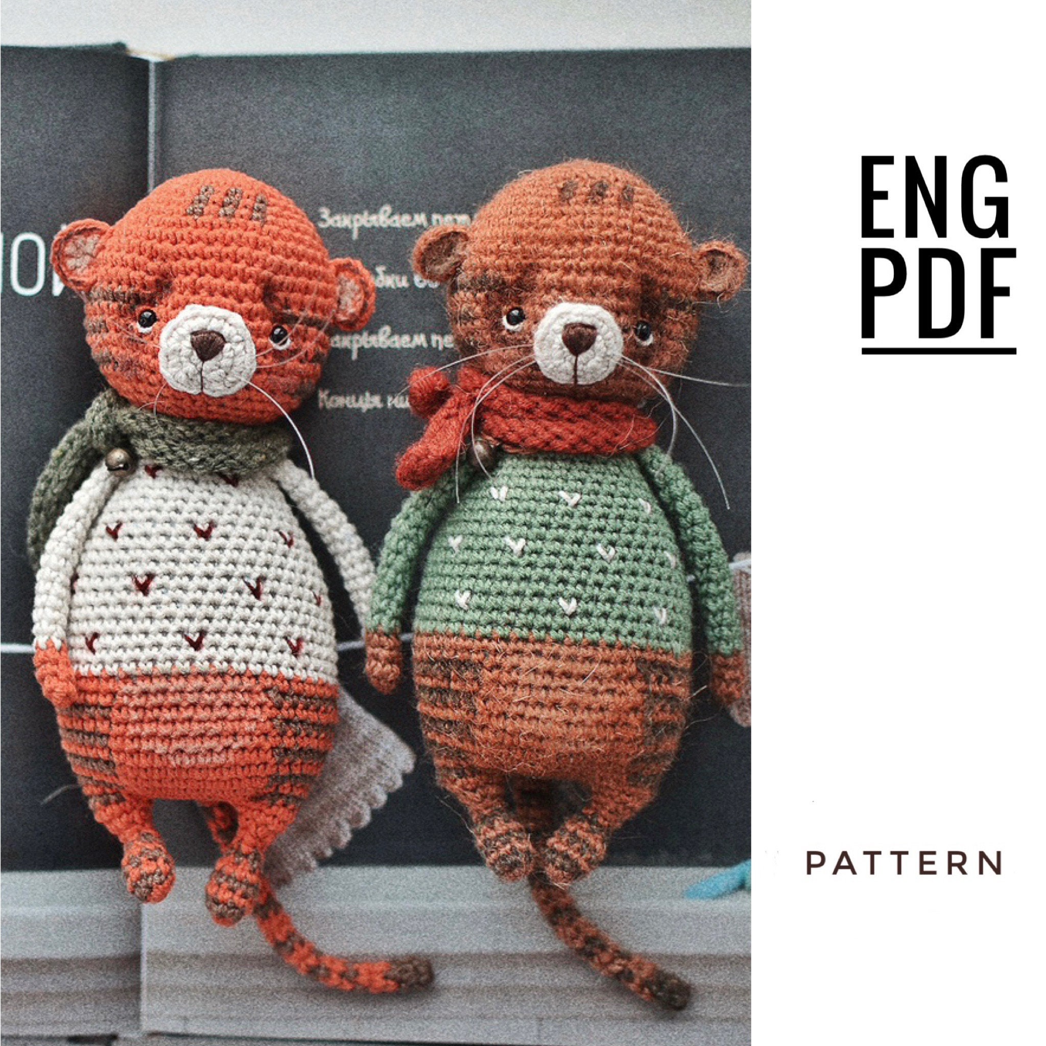 Pattern Bundle 7 Farm Animals, No Sew Amigurumi Crochet Patterns
