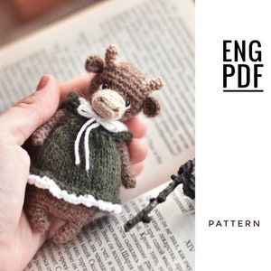 Koe haakpatroon. Amigurumi koe patroon. Pdf. Engels. Digitaal product