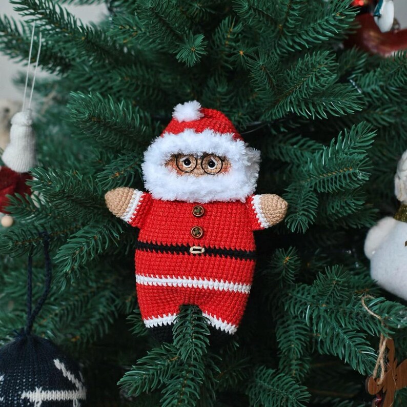 Santa Claus crochet pattern. Amigurumi Santa Claus pattern. PDF. English. Digital product image 7