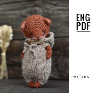 Schema volpe all'uncinetto. Modello volpe Amigurumi. PDF. Inglese. Prodotto digitale