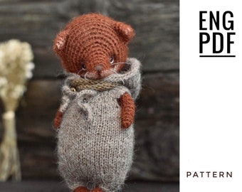 Fox crochet pattern. Amigurumi fox pattern. PDF. English. Digital product