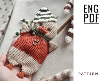 Goose crochet pattern. Amigurumi goose pattern. PDF. English. Digital product