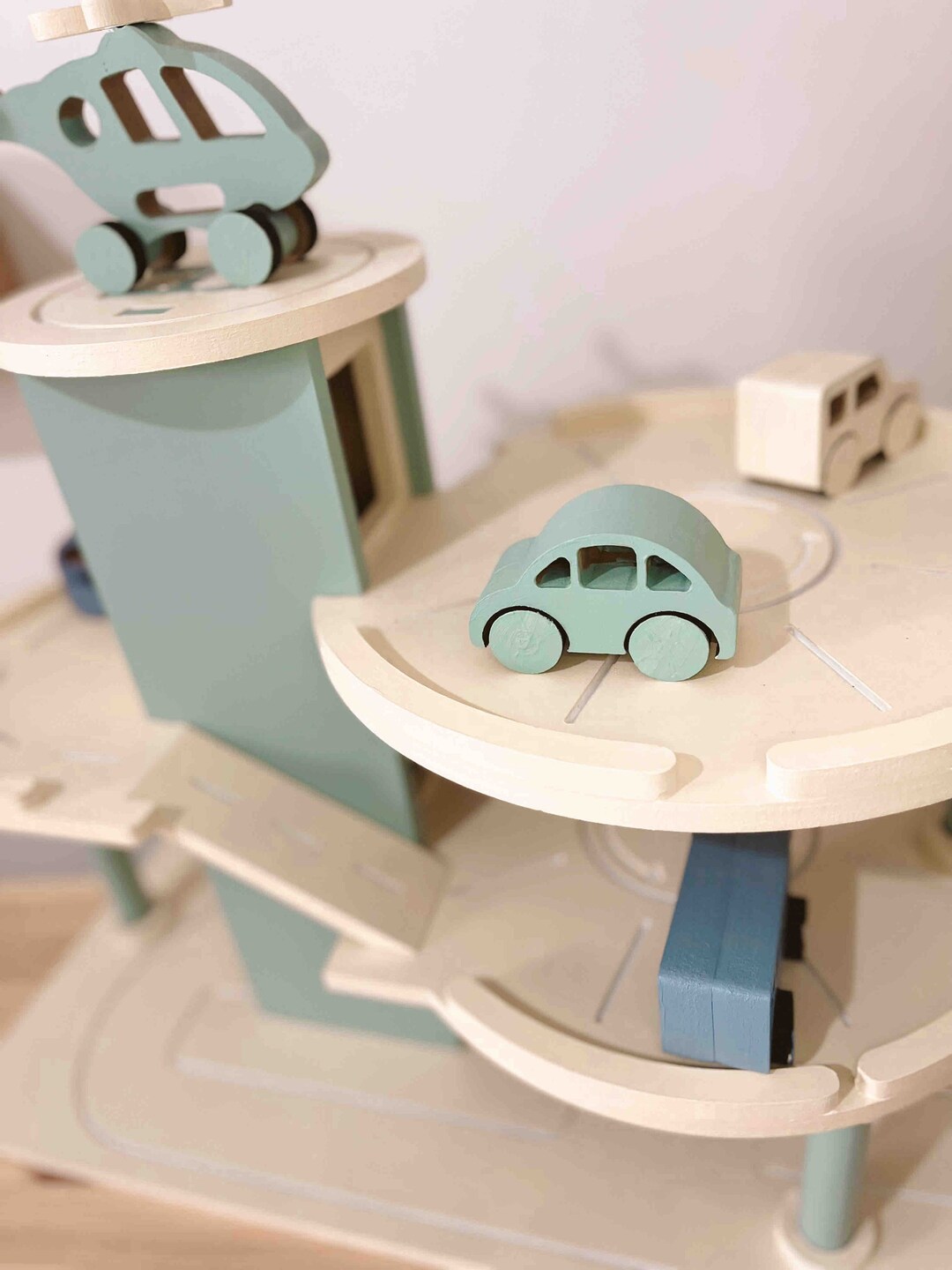 Wooden Toy Car Garage Parking Car Car Shelf With Toys Toddler Etsy