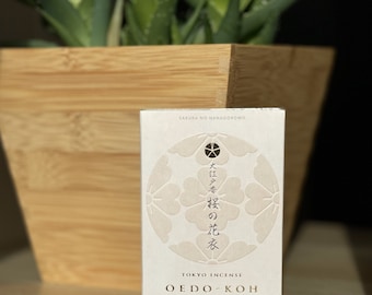 Nippon Kodo Oedo-Koh Cherry Blossom Incense I Japanische Räucherstäbchen Kirschblüte I 60 Räucherstäbchen inkl. Metall Halterung I Big Box