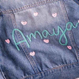 Personalized Joy: Custom Denim Jacket for Babies and Toddlers A Unique Birthday and Baptism Gift image 4