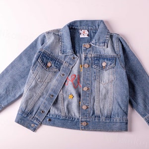 Personalized Joy: Custom Denim Jacket for Babies and Toddlers A Unique Birthday and Baptism Gift image 5