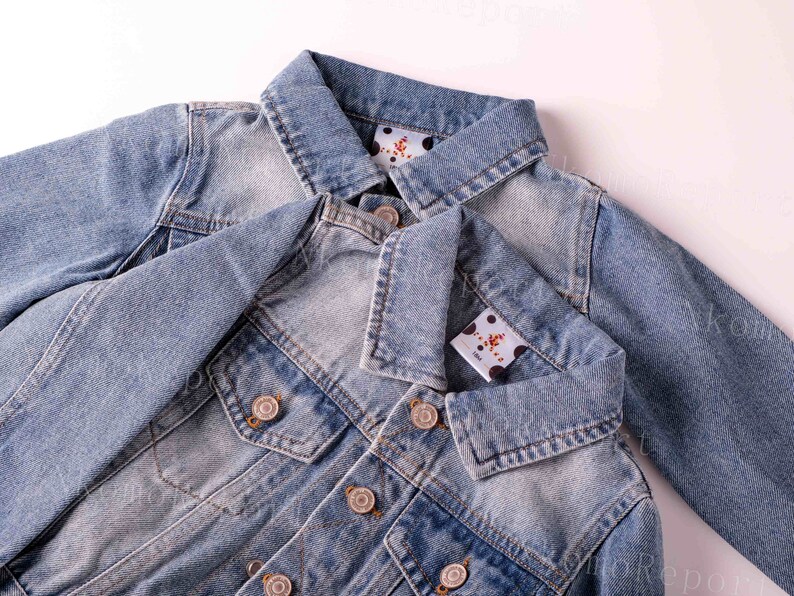 Personalized Joy: Custom Denim Jacket for Babies and Toddlers A Unique Birthday and Baptism Gift image 3