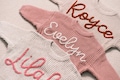 Personalized Baby Sweater with Hand-Embroidered Name & Monogram - A Precious Gift from Aunt for a Baby Girl-Christmas gift