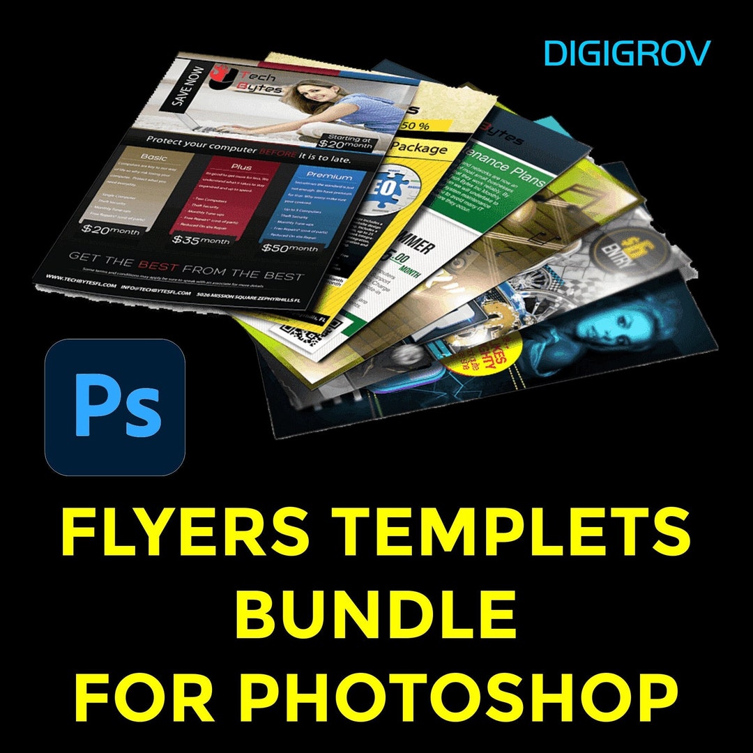 Flyers Templates Bundle for Create Stunning Flyers Etsy Flyers Templates Bundle for Create Stunning Flyers Etsy