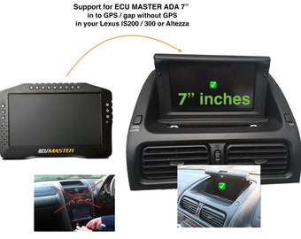 ECU MASTER ADU 5 (5 polegadas) e 7 (7 polegadas) no painel central do GPS - IS200 IS300 Altezza